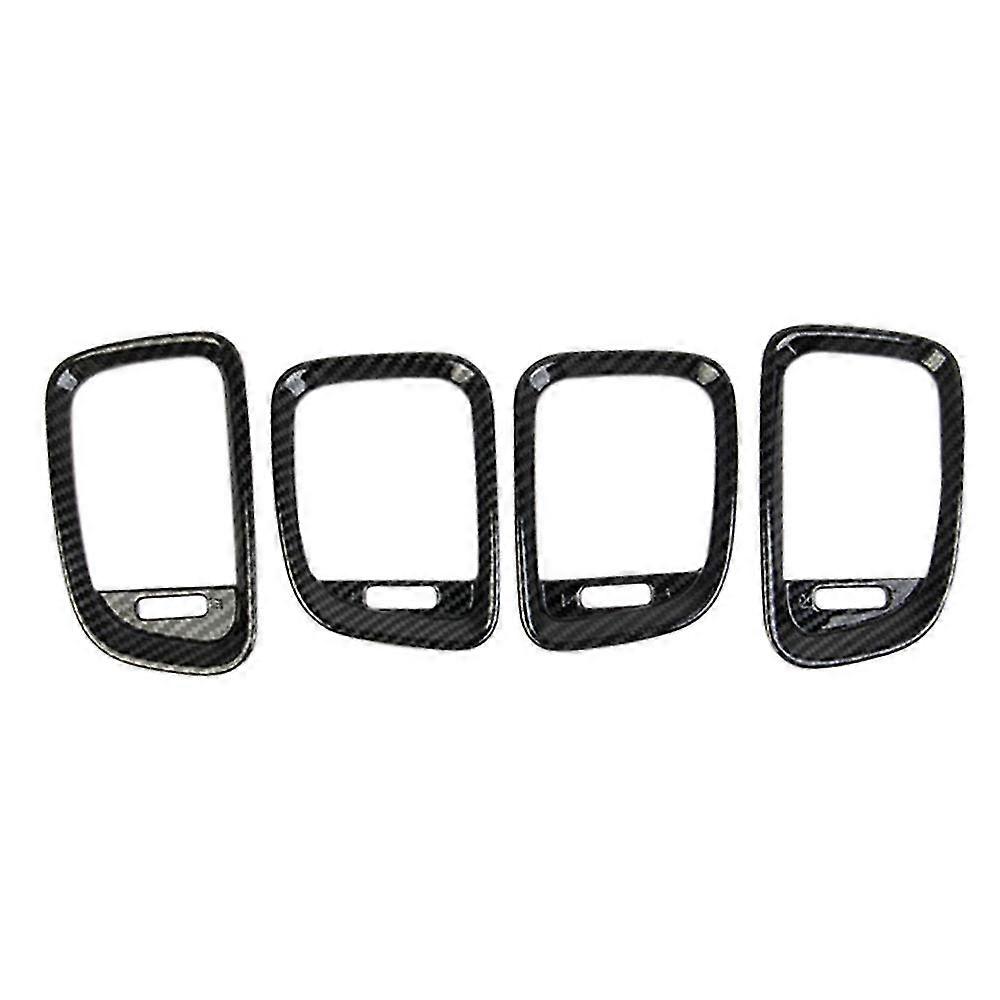 4 Stücke Auto Carbon Faser Dashboard Seite Air Vent Gehäuse Outlet Rahmen Dekorative Abdeckung Trim Für Durang