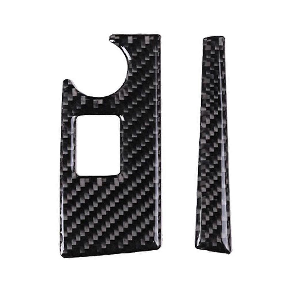 Auto Carbon Fiber Center Console Dashboard Navigation Schalter Taste Rahmen Abdeckung Trim Für Corvette C7