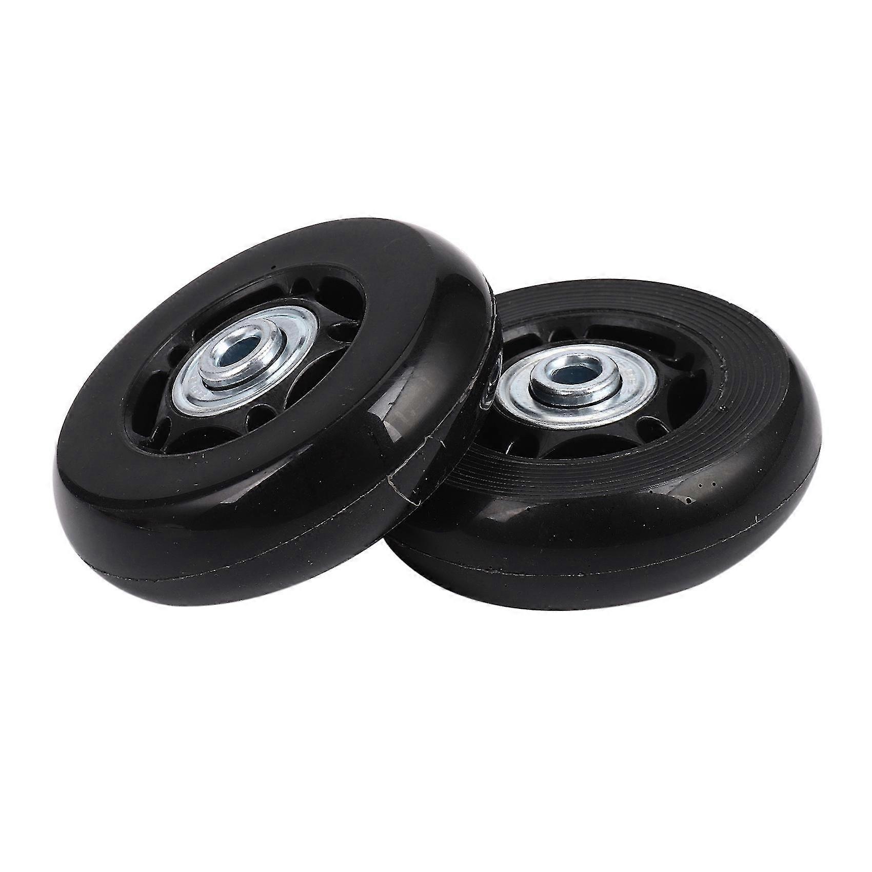 2 Sets Koffer Ersatzräder Gummiachsen Luxus Reparatur Od 64mm Neu
