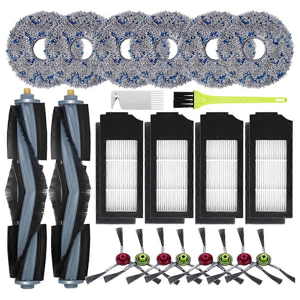 Deebot X1 Turbo Omni / T10 Omni Staubsauger-zubehörset: Hauptseitenbürste, Hepa-filter, Mopptuch