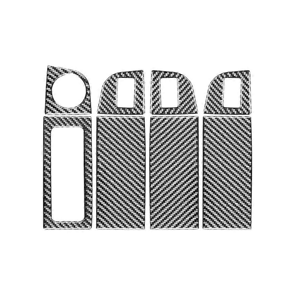 Autofenster-hebeschalter-panel-trim-aufkleber, Dekorative Kohlefaser Für A7 2015–2020, Zubehör