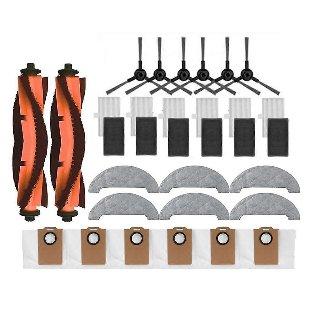 Packung Mit 26 Teilen Für Den Staubsauger Dreame Mova E20 Pro Plus / Find E20 Pro Plus: Bürste, Staubbeutel, Filter Und Reinigungstuch.