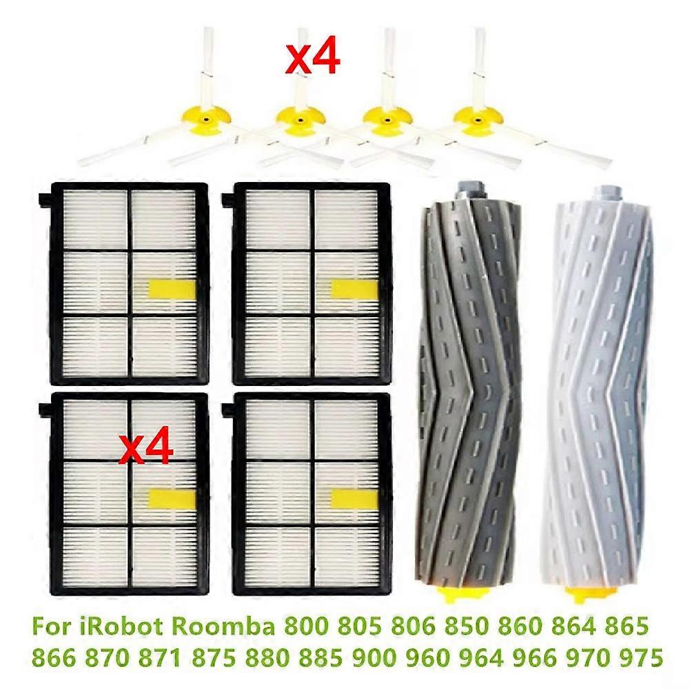 Hepa-filter Für Staubbehälter Und Hauptseitenbürsten Für Irobot Roomba 800, 805, 806, 850, 860, 864, 865, 866, 870, 871, 875, 880, 885, 960, 964 Und 966