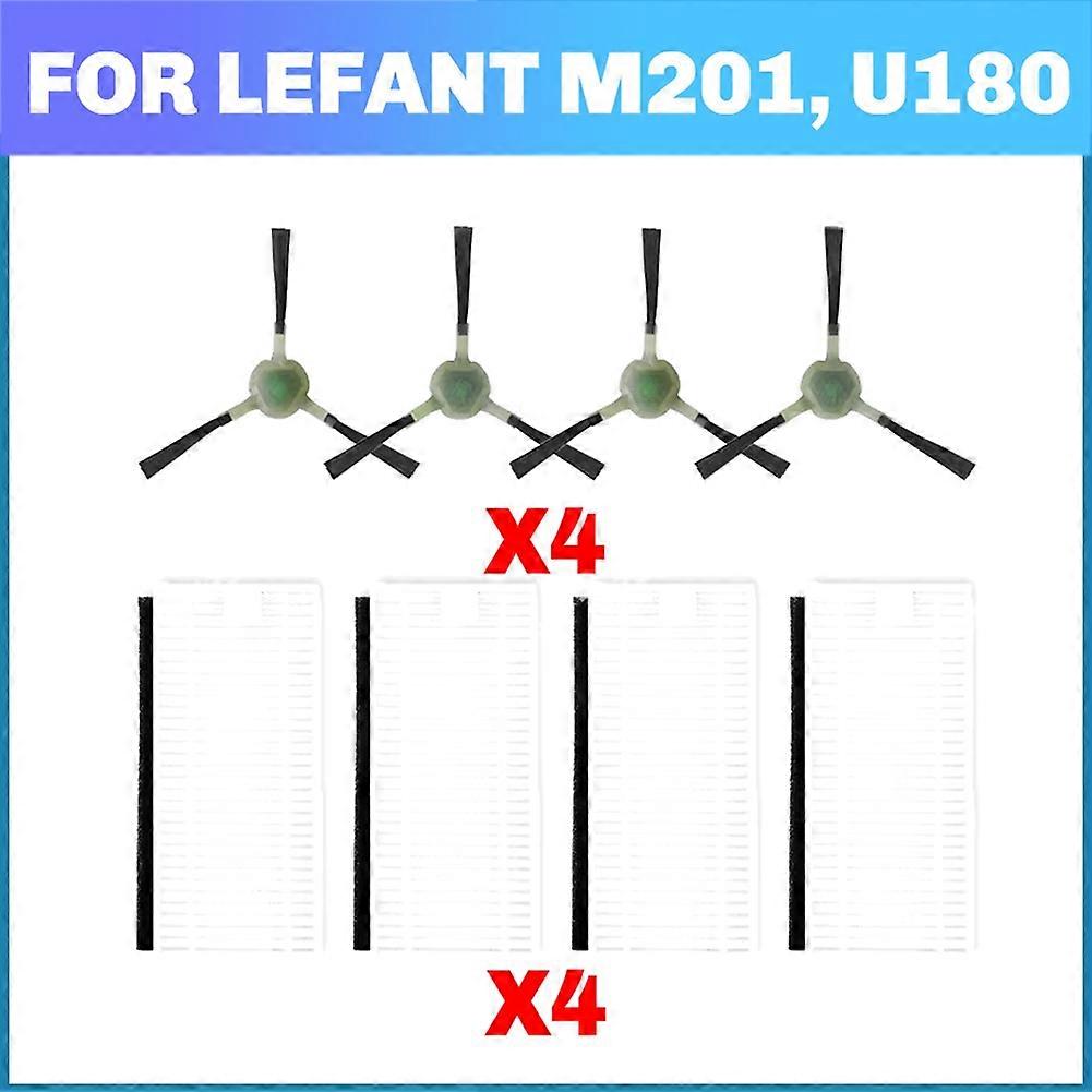 Ersatzteile Und Zubehör Für Die Roboterstaubsauger Lefant M201, U180 / Okp Life K8 / Mygenie H20 Wifi: Seitenbürste Und Hepa-filter