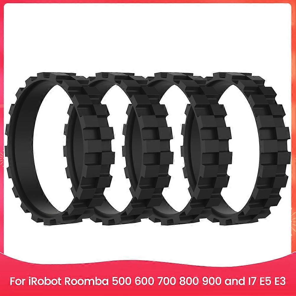 Set Mit 4 Ersatzreifen Für Staubsauger Der Serien Irobot Roomba 500, 600, 700, 800, 900 Und I7 E5 E3
