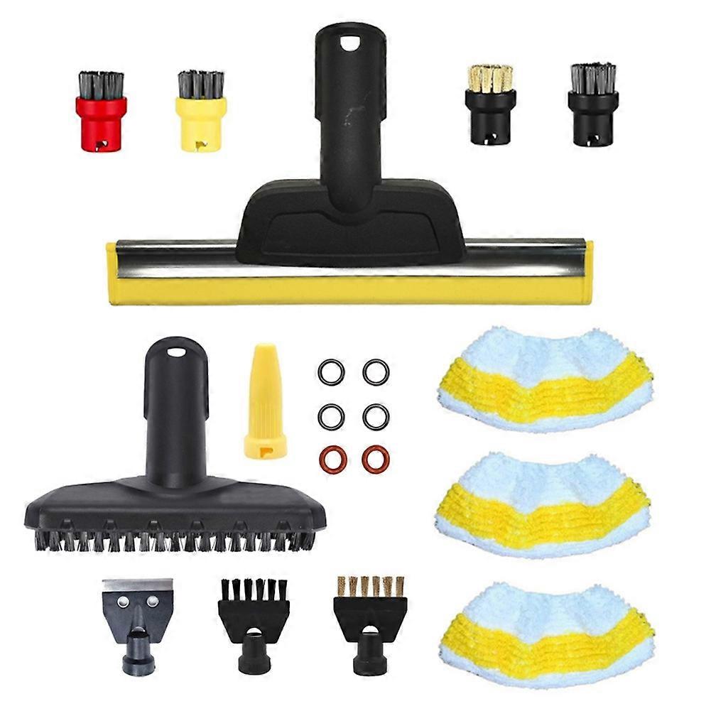 Rundes Fensterschaber-bürstenset, Kompatibel Mit Den Dampfreinigern Karcher Sc1, Sc2, Sc3, Sc4, Sc5 Und Sg4.entfernt Hartnäckige Flecken.