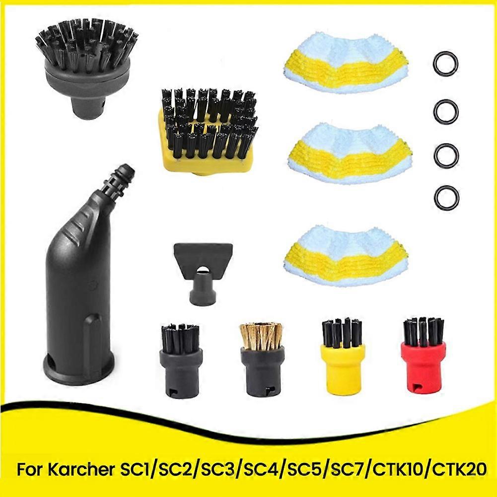 Rundbürste Für Karcher Sc1/sc2/sc3/sc4/sc5 Dampfreiniger – O-ring, Motorisierter Bürstenkopf Und Reinigungstuch – Ersatzteile Für Karcher Sc1/sc2/sc3/sc4/sc5 Dampfreiniger