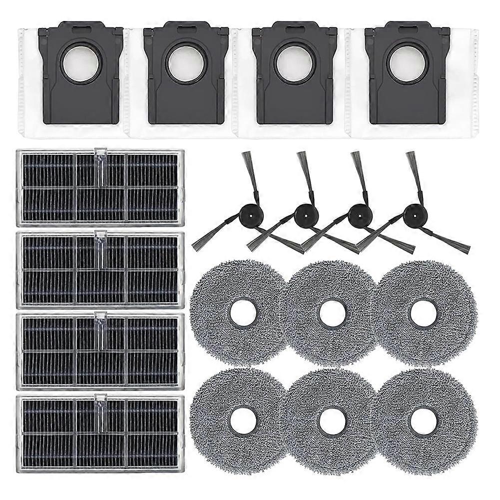 Ersatzteilset Kompatibel Mit Dreame X40 Ultra/x40 Pro/s30 Pro Ultra Staubsauger: Seitenbürste Und Staubbeutel
