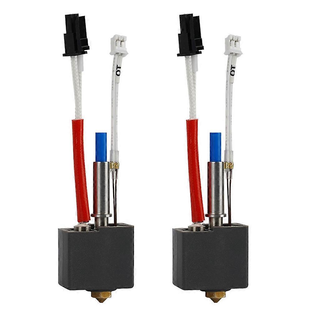 Kit Mit 2 Druckköpfen Für Kingroon Kp3s V1 24 V 60 W, 0,4 Mm Messingdüse, Heizthermistor.