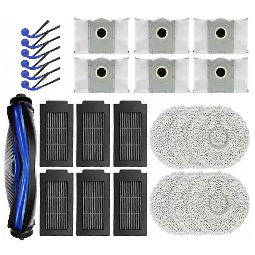 Packung Mit 25 Teilen Für Ecovacs Deebot T30c Omni / T30c Pro Omni Staubsauger: Bürste, Filter, Staubbeutel Und Reinigungstuch.