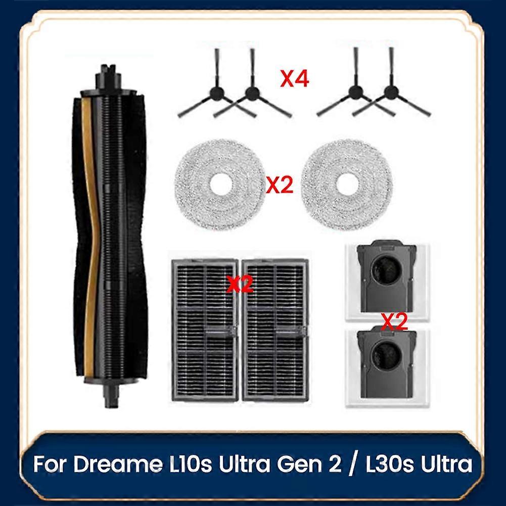 Teile Des Dreame L10s Ultra Gen 2 / L30s Ultra Staubsaugers: Anti-tangle-bürste, Filter, Reinigungstuch Und Staubbeutel.