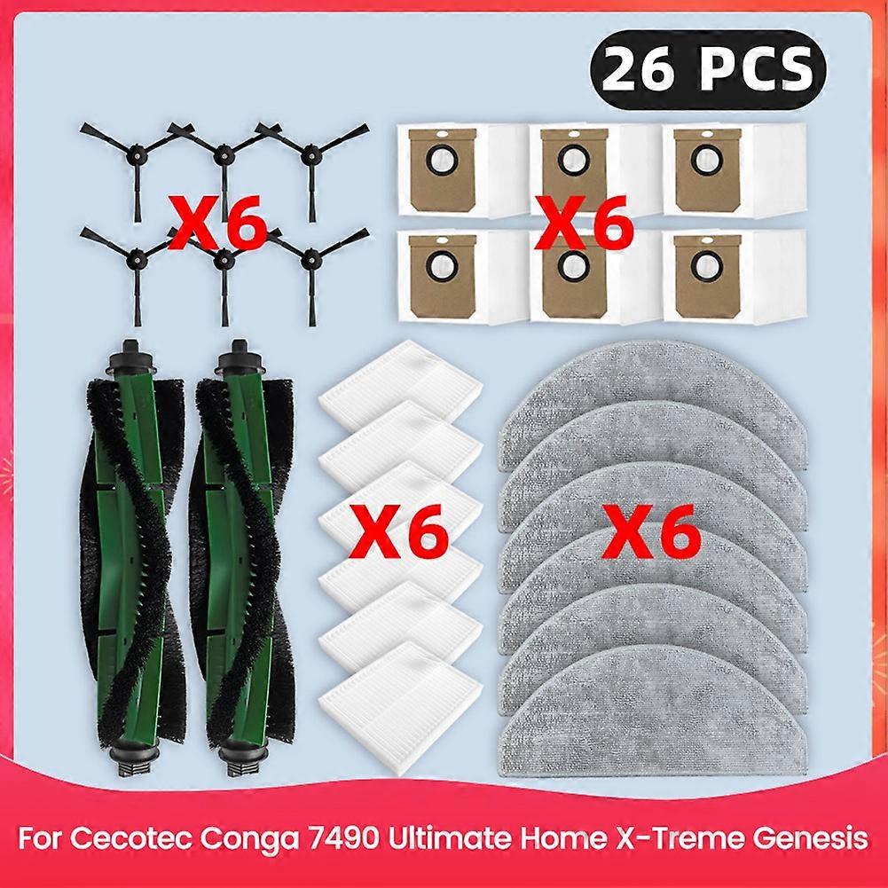Ersatzteile Für Cecotec Conga 7490 Ultimate Home X-treme Genesis Staubsauger: Filter, Hauptbürste, Staubbeutel Und Zubehör.