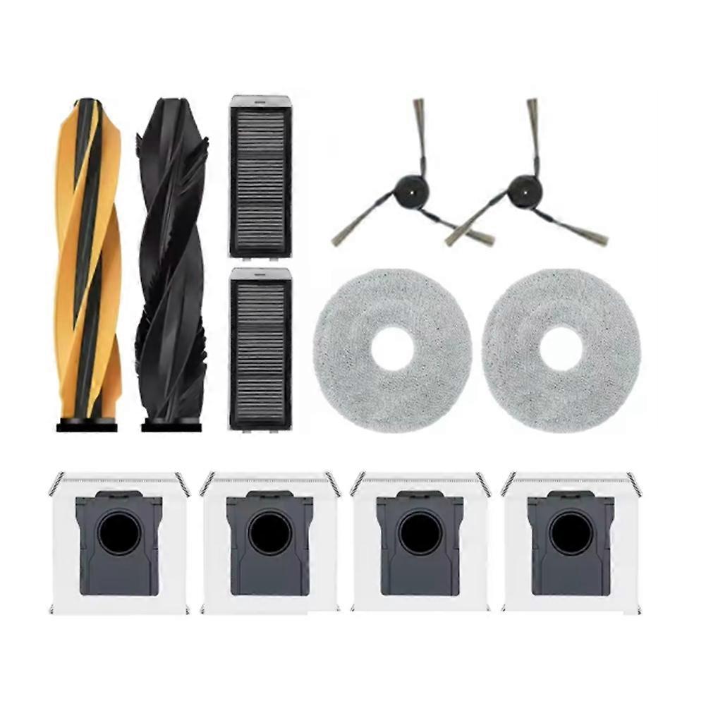 12-teiliges Set Für Staubsauger Dreame X50 Ultra/x50 Master/l50 Pro Ultra: Walze, Seitenbürste, Hepa-filter, Reinigungstuch Und Staubbeutel.