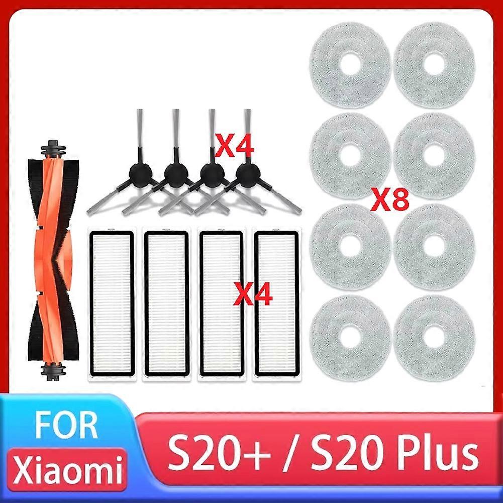 Mit Xiaomi S20+ / S20 Plus / B108gl Roboterstaubsauger Kompatibles Zubehör: Hauptbürste, Seitenbürste, Hepa-filter Und Reinigungstuch