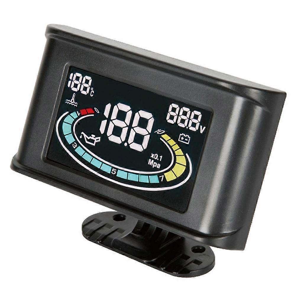 Auto Geändert Lcd 3in1 Wassertemperaturanzeige Öldruckanzeige Voltmeter W 10mm Wassertemperatursensor + Npt1/8 Öldrucksensor