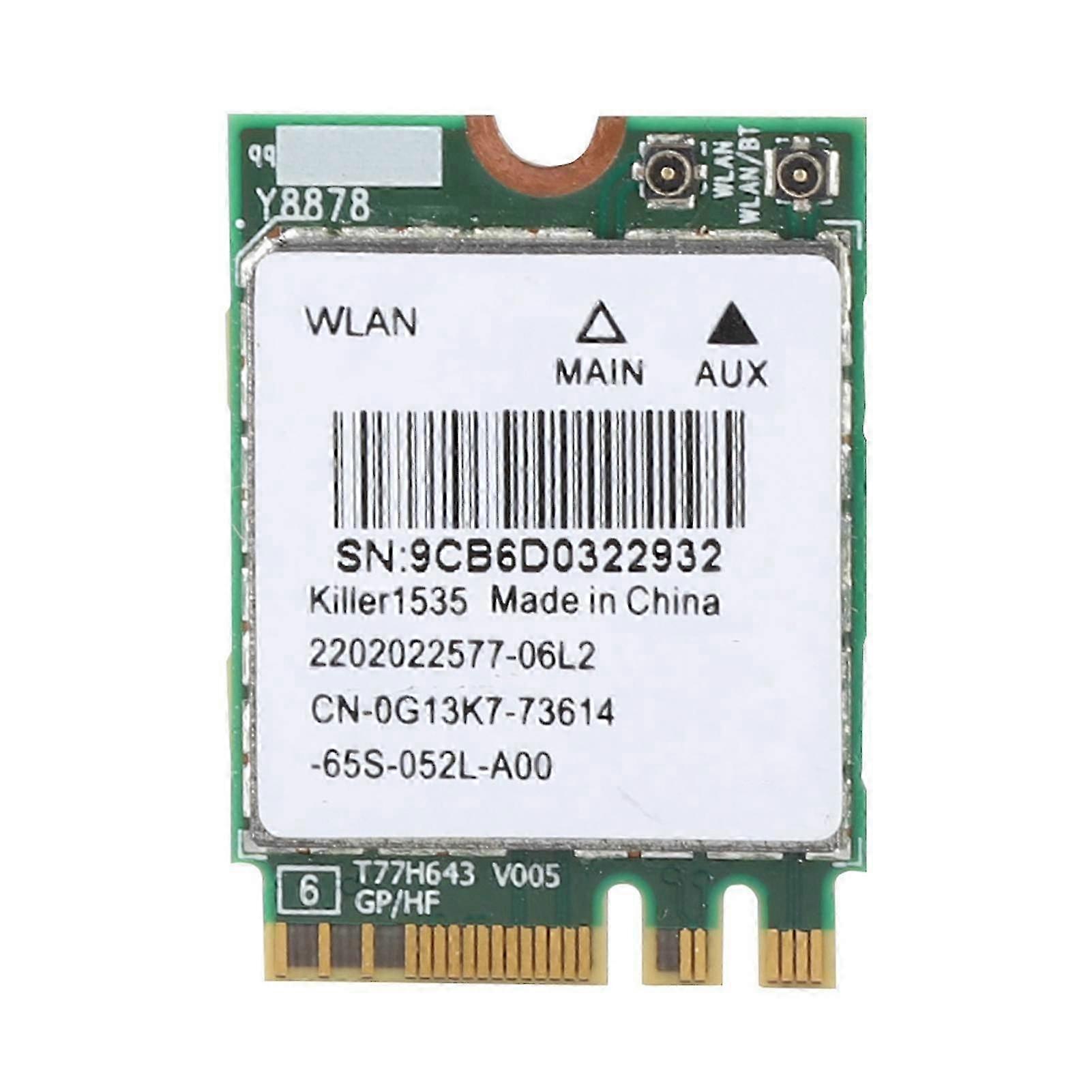 Für Killer 1535ac Dual Band 802.11ac Ngff M.2 867 Mbit/s Bluetooth 4.1 Game Wireless-netzwerkkarte