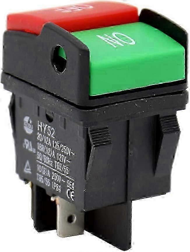 Hy52 Sicherheitsschalter Für 4-polige Leichte Industriewaschmaschine, Langlebiger Elektrischer Mechanischer Drucktastenschalter