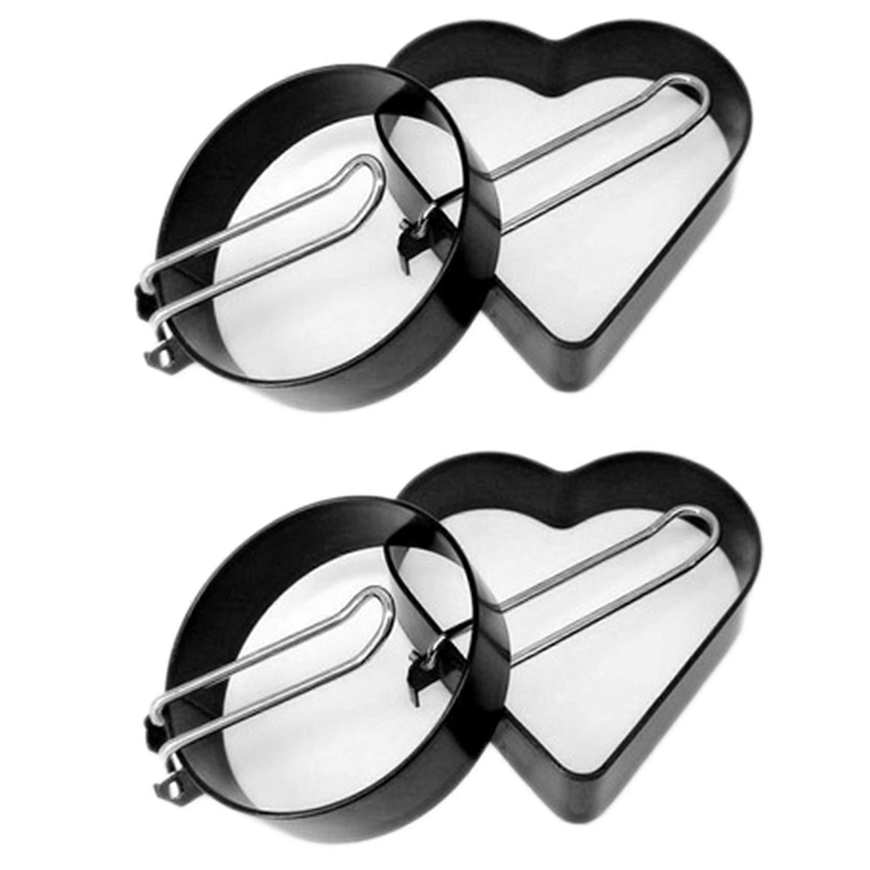 Antihaftbeschichtete Eier-bratringe Aus Metall, Spiegelei-form Mit Griff, Runde Pfannkuchenformen, Bratpfannen-ki