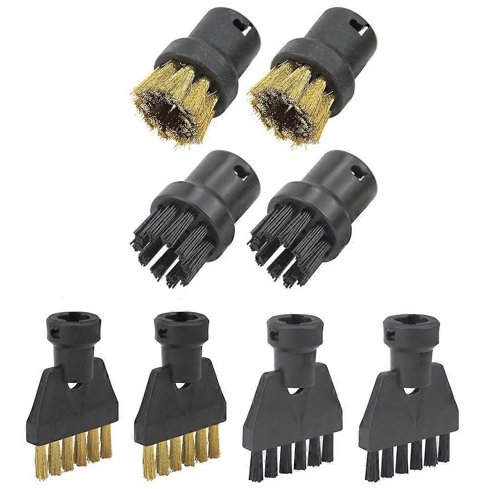Set Mit 8 Zubehörteilen Für Karcher Sc1 Sc2 Sc4 Sc5 Dampfreiniger: Rund- Und Flachbürsten.