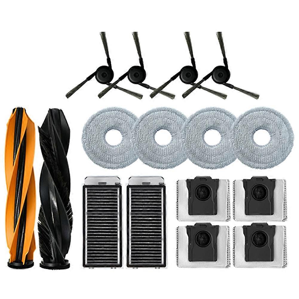 16-teiliges Ersatzzubehör Für Den Staubsauger Dreame L40s Ultra / L40s Pro Ultra: Bürste, Filter, Reinigungstücher Und Staubbeutel.