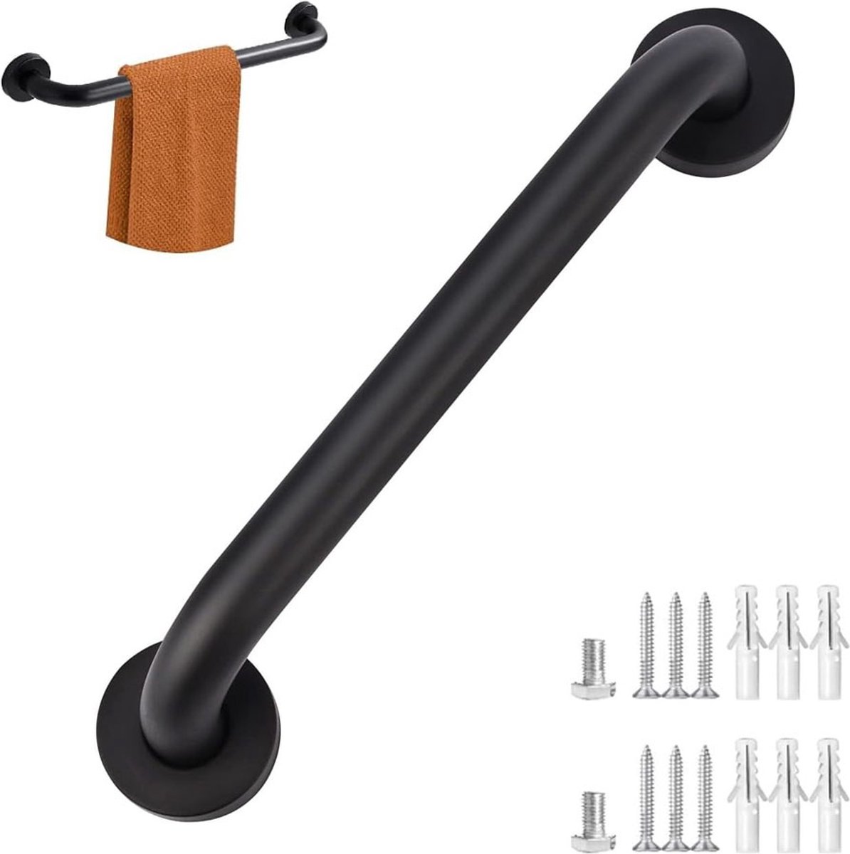 Extra Fester Halt - Griff/wandhaltegriff Für Bad/dusche/wc - 30 Cm - Wc-haltegriff - Badewannen-haltegriff - Dusch-haltegriff - Rutschfester Haltegriff - Badezimmergriff - Badezimmer - Treppe