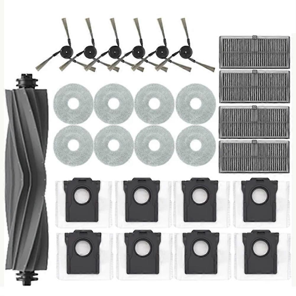Zubehör Für Dreame X40 Ultra, X40 Pro, S30 Pro Ultra: Hauptseitenbürste, Hepa-filter, Reinigungstuch, Ersatzstaubbeutel