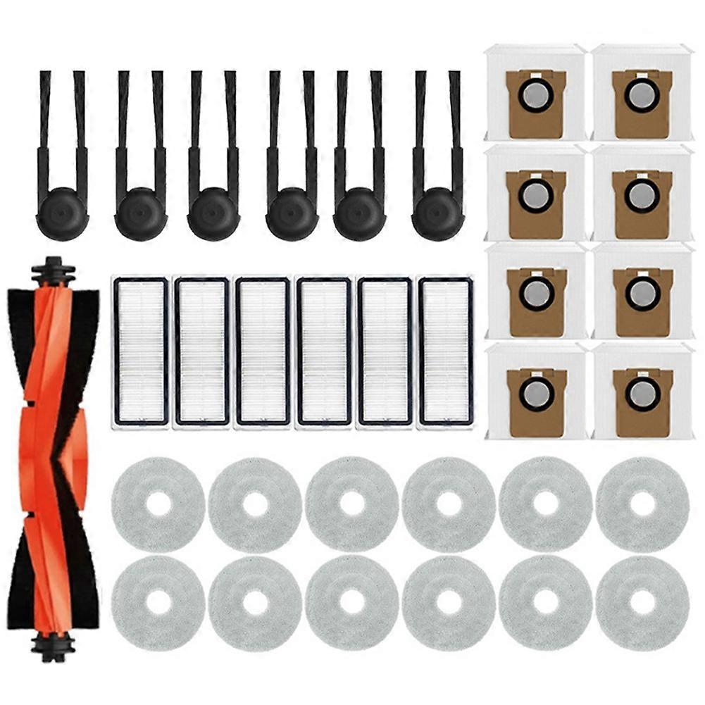 Kompatibel Mit Xiaomi Mijia M40s / Ov31cn Roboterstaubsauger: Hauptseitenbürste, Hepa-filter, Reinigungstuch Und Staubbeutel (ersatzteile)
