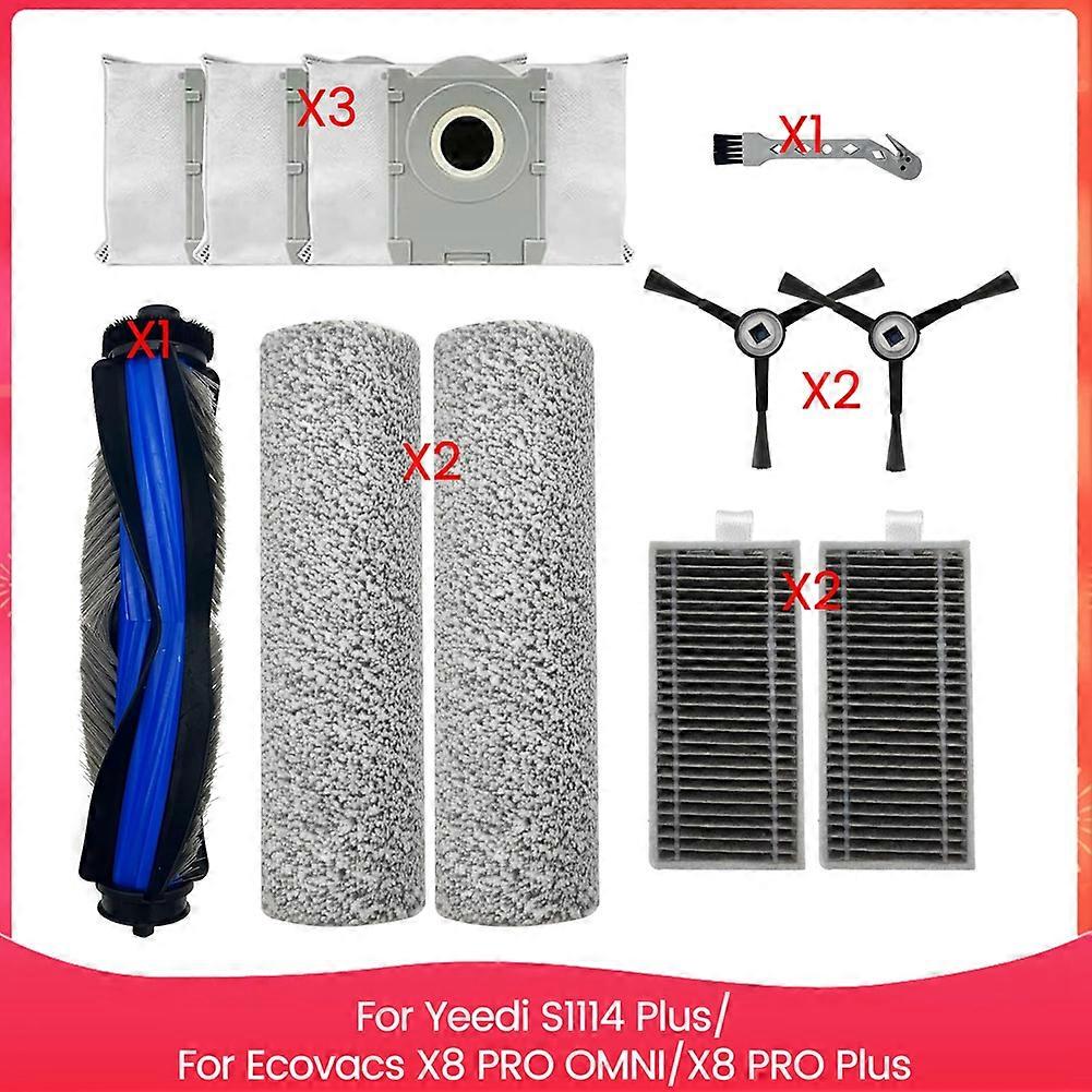 Ersatzteil Für Yeedi S14 Plus/ecovacs X8 Pro Omni/ecovacs X8 Pro Plus: Hauptseitenbürste, Reinigungsbeutel Mit Hepa-filter