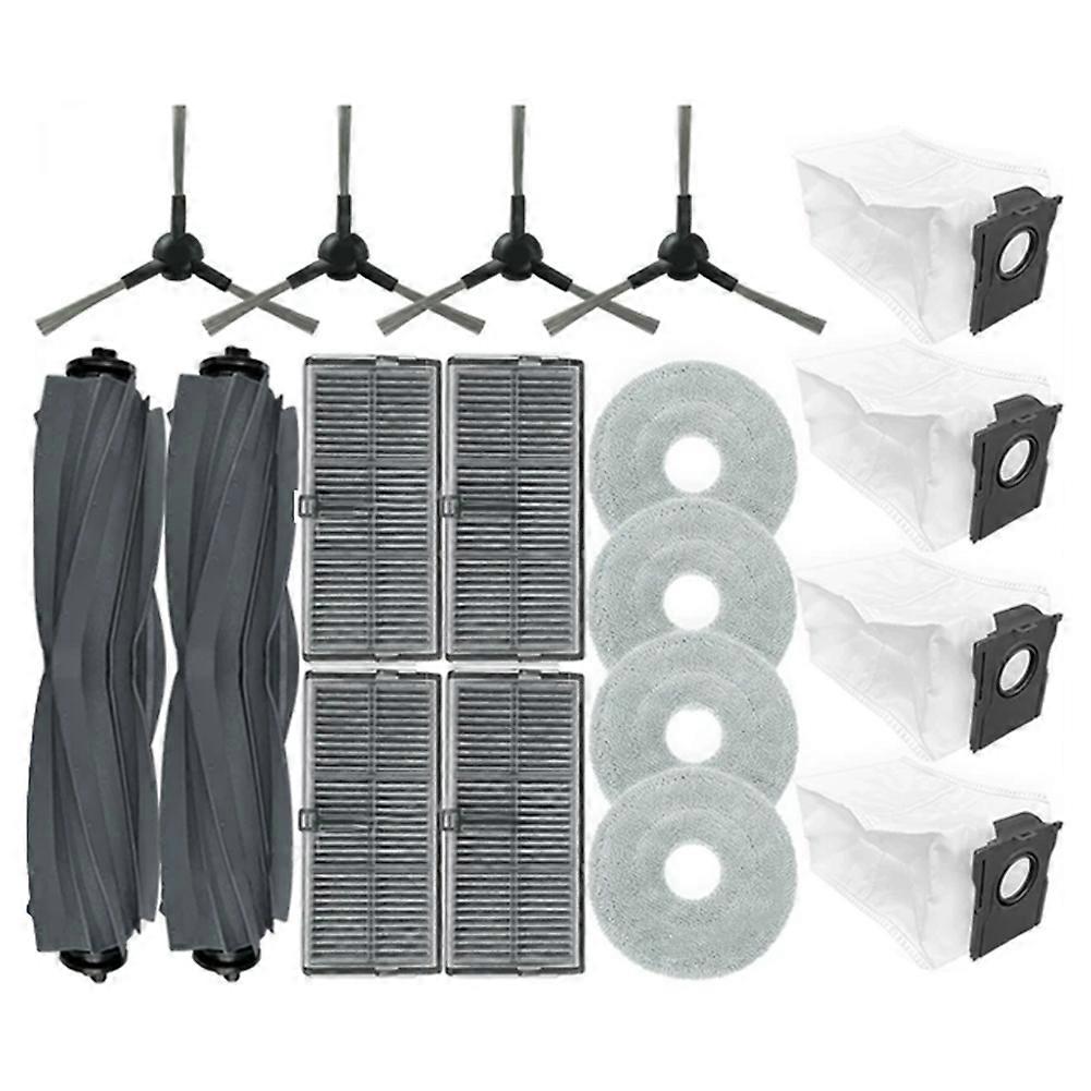 Ersatzteile Für Dreame Mova E30 Ultra Staubsauger: Hauptrolle, Seitenbürste, Hepa-filter, Reinigungstuch, Staubbeutel Und Zubehör.