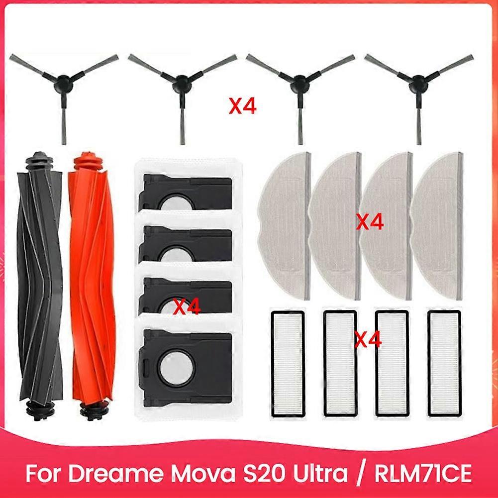 Ersatzteile Für Dreame Mova S20 Ultra / Rlm71ce: Hauptbürste, Hepa-filter, Reinigungstücher, Staubbeutel Und Zubehör