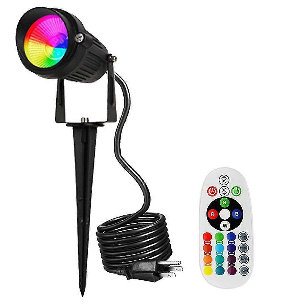 Neue Rgb Cob En Rasenlampe 12v Outdoor Led Path Us Plug