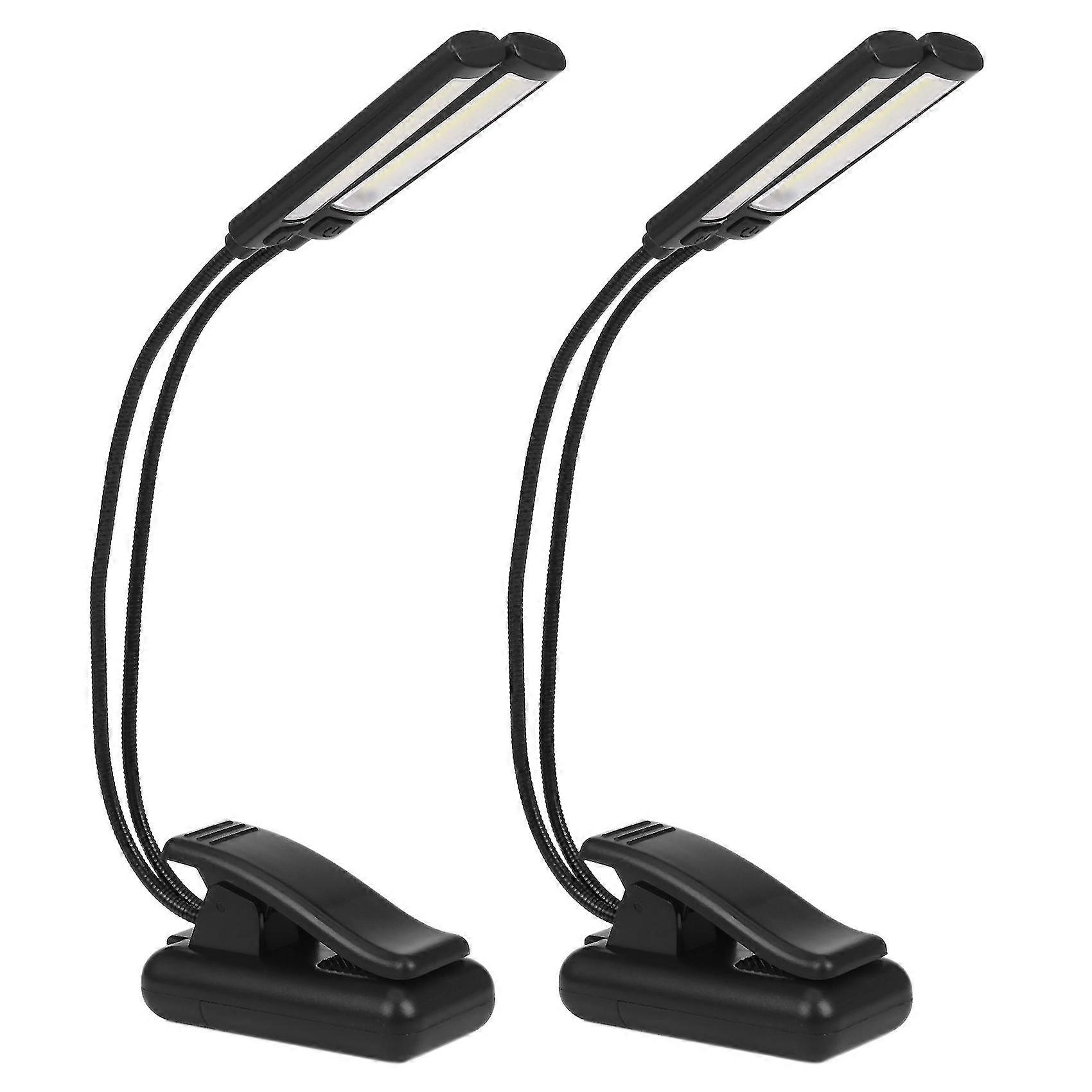 2x Notenpultleuchte Mit Clip-on-led-lampe – Kein Flackern, Vollständig Dimmbar, 6 Helligkeitsstufen