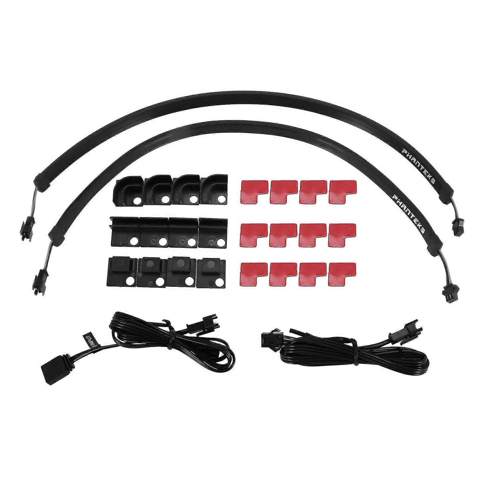 Argb Neon-kombinationslichtleiste, Computergehäuse-dekoration, Led-streifen, 5 V, 3-poliges Kopflicht, 400 Mm X 2 Stück