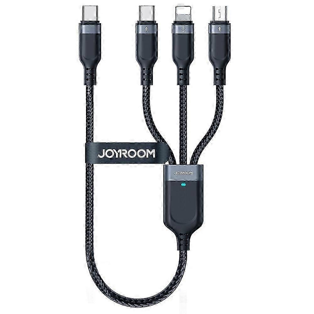 Joyroom S-a18 0,3 M Typ-c Auf Typ-c Auf Ip + Typ-c + Micro-schnellladekabel Datenkabel