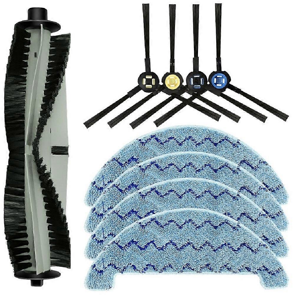 Kit Mit Ersatzteilen Und Ersatzzubehör, Kompatibel Mit Dem Roboterstaubsauger Zaco A10: Hauptbürste, Seitenbürsten Und Reinigungstücher.