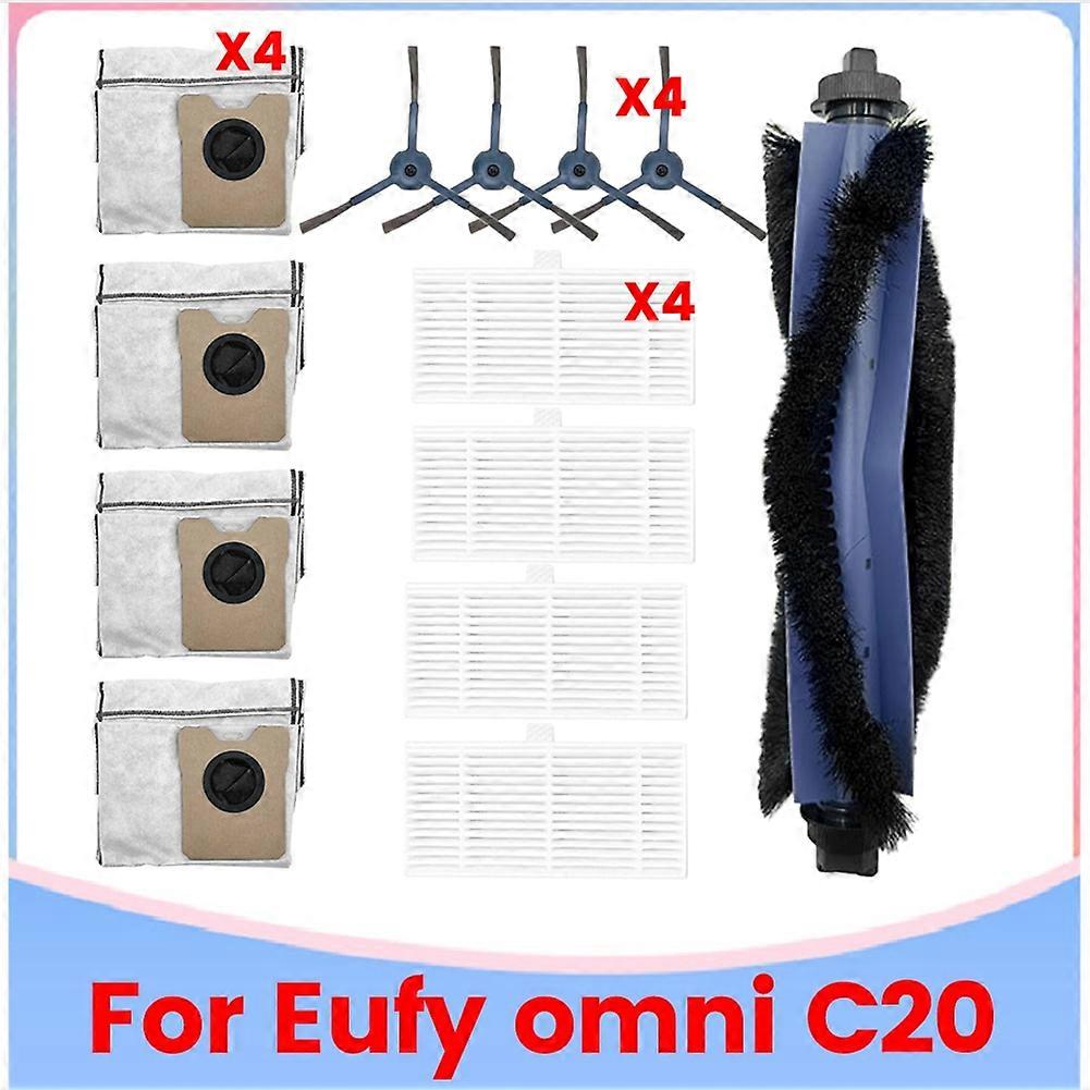 13 Ersatzteile Für Den Roboterstaubsauger Omni C20: Hauptbürste, Hepa-filter, Staubfilter.