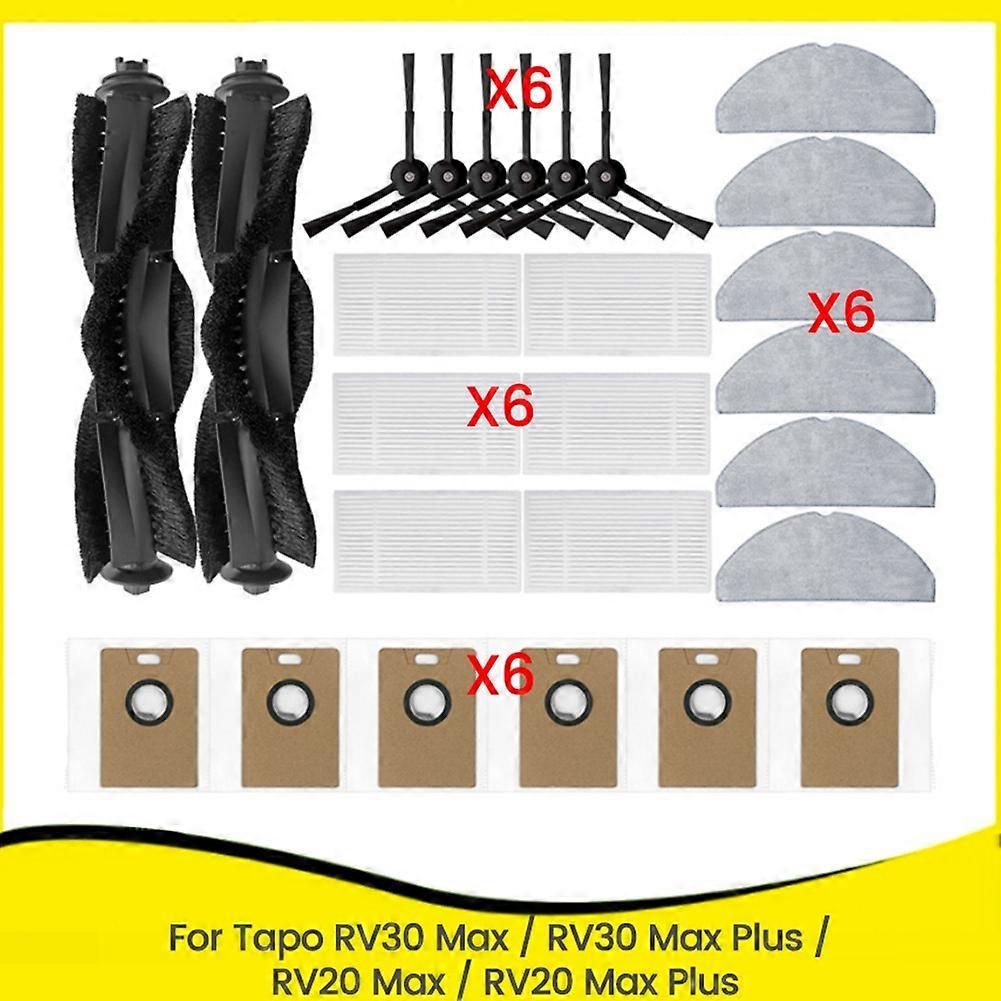 Rotierende Seitenbürste, Filter Und Staubbeutel Für Tapo Rv30 Max/rv30 Max Plus/rv20 Max/rv20 Max Plus Roboterstaubsauger