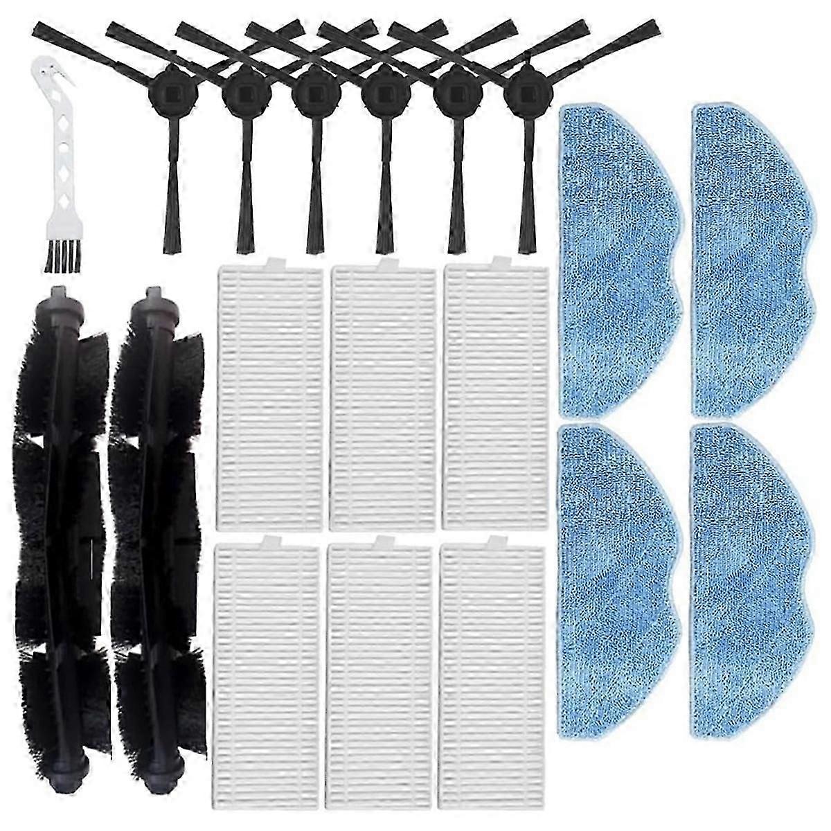 19 Stücke Für Tefal Rowenta X-plorer Serie 75 S + Rg8597w Roboter-staubsauger Teile Hauptbürste Hepa-draht