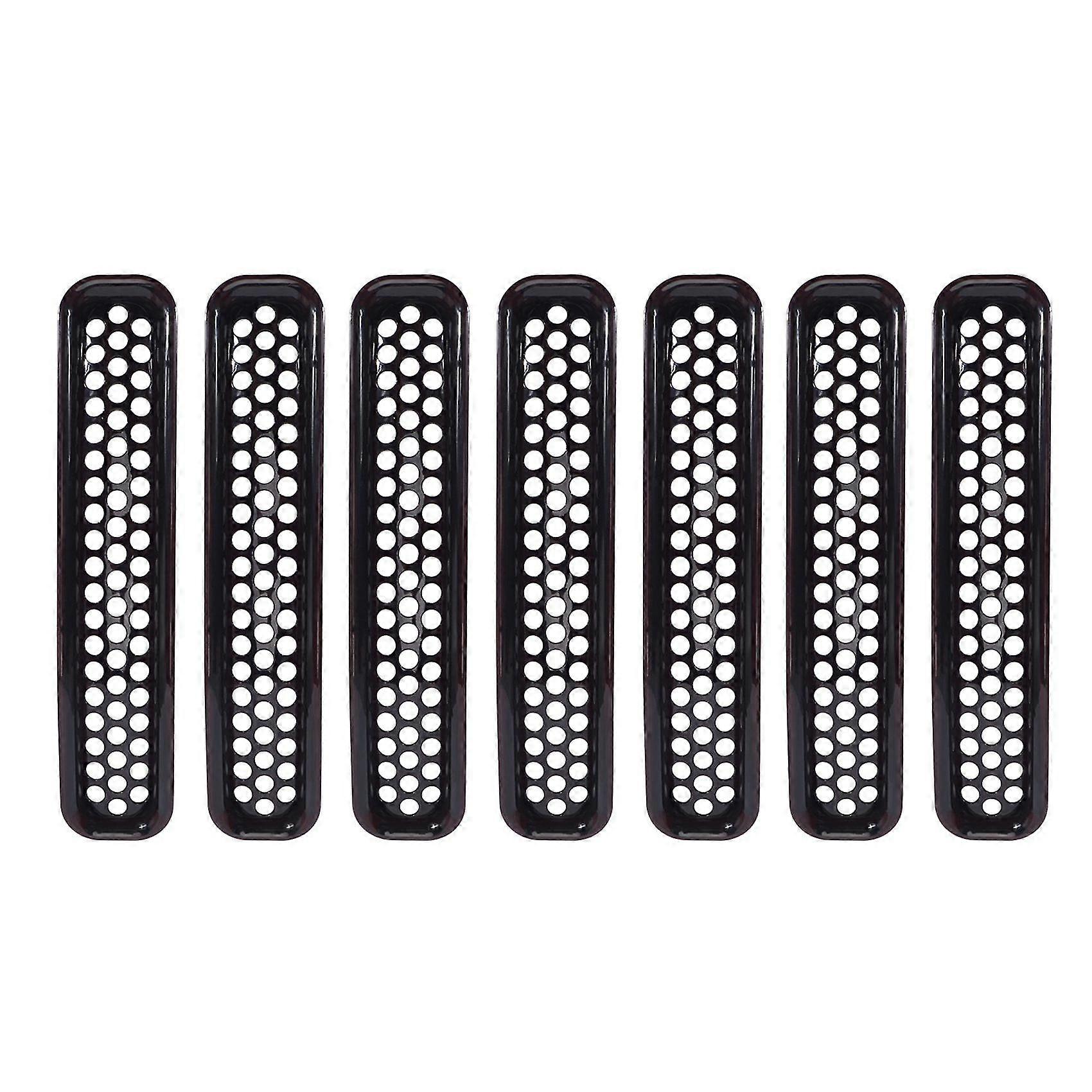 Wabengitter-frontgrilleinsätze-set Für 1997–2006 Wrangler Tj & Unlimited – (7 Stück)