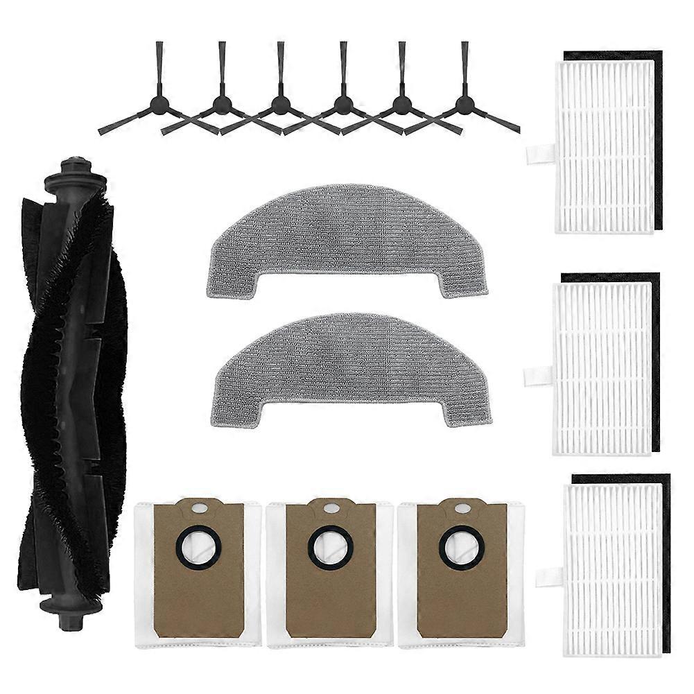15pcs Für Monsga Ms1 Max Hauptbürste Seitenbürste Staubbeutel Mopp Tuch Set Roboter-staubsauger Zubehör