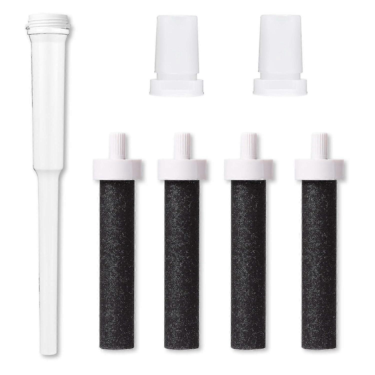 Wasserflaschenfilter Für Brita-wasserflasche, 4 Stück, Trinkflaschen-strohhalm (1 Stück) Und Wasserflasche