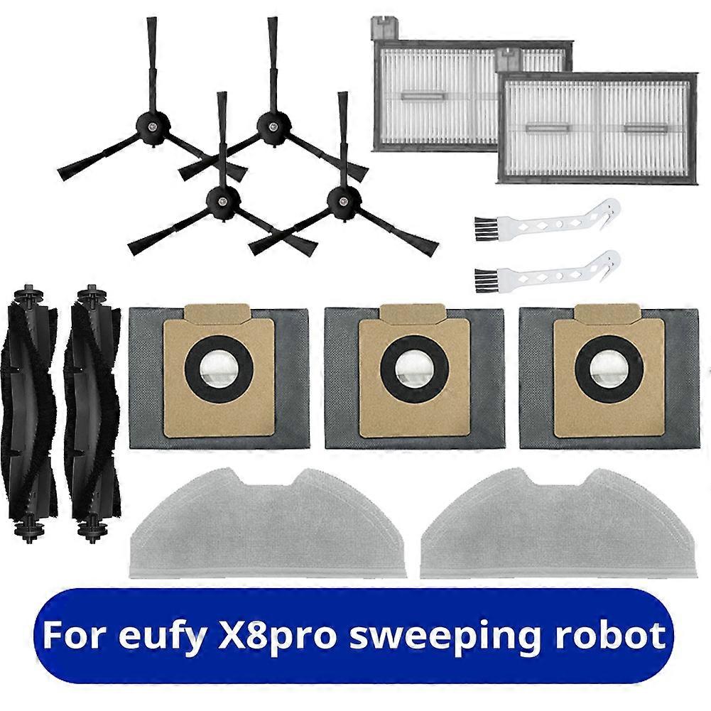 Zubehör Für Den Roboterstaubsauger Eufy X8pro: Hauptbürste, Filter, Ersatzstaubbeutel.