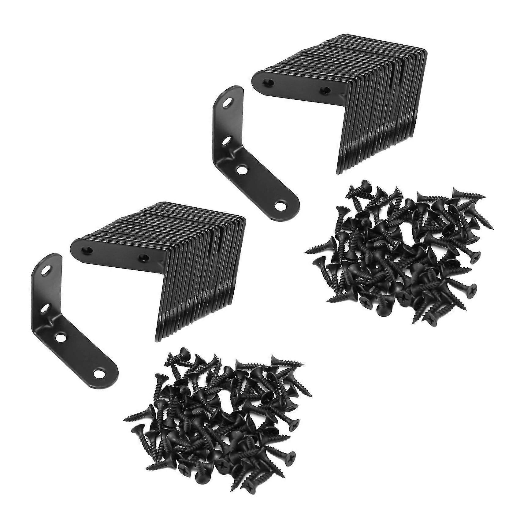 40 Stück 50 Mm X 50 Mm Rechtwinklige Eckwinkel Aus Edelstahl, L-förmige Eckwinkel Für Möbel