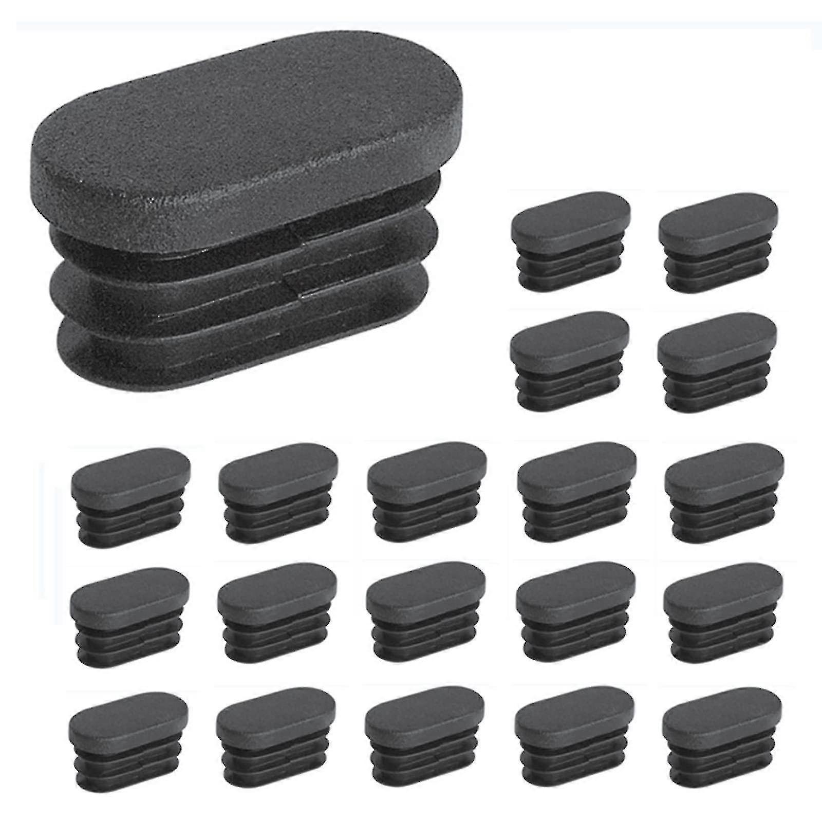 100 Stück 15 X 30 Mm Kunststoff-endkappen, Für Möbelfußrohre, Ovale Endkappen, Für Kunststoff-stuhlbeinkappen, Für Ovale Rohre