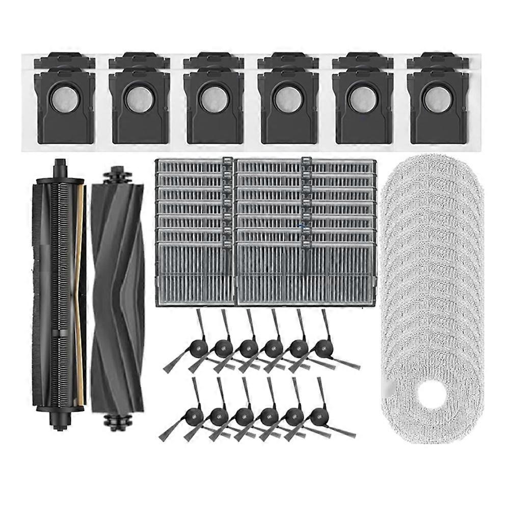 Ersatzteile Für Den Dreame Mova P50 Pro Ultra Roboterstaubsauger: Seitenhauptbürste, Hepa-filter, Reinigungstücher, Staubbeutel.