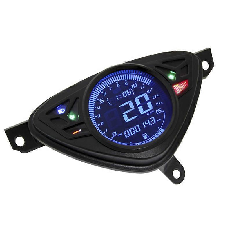 Motorrad-geschwindigkeitsmesser Mit Farb-lcd-temperatur-ölanzeige, Einstellbarer Kilometerzähler Für
