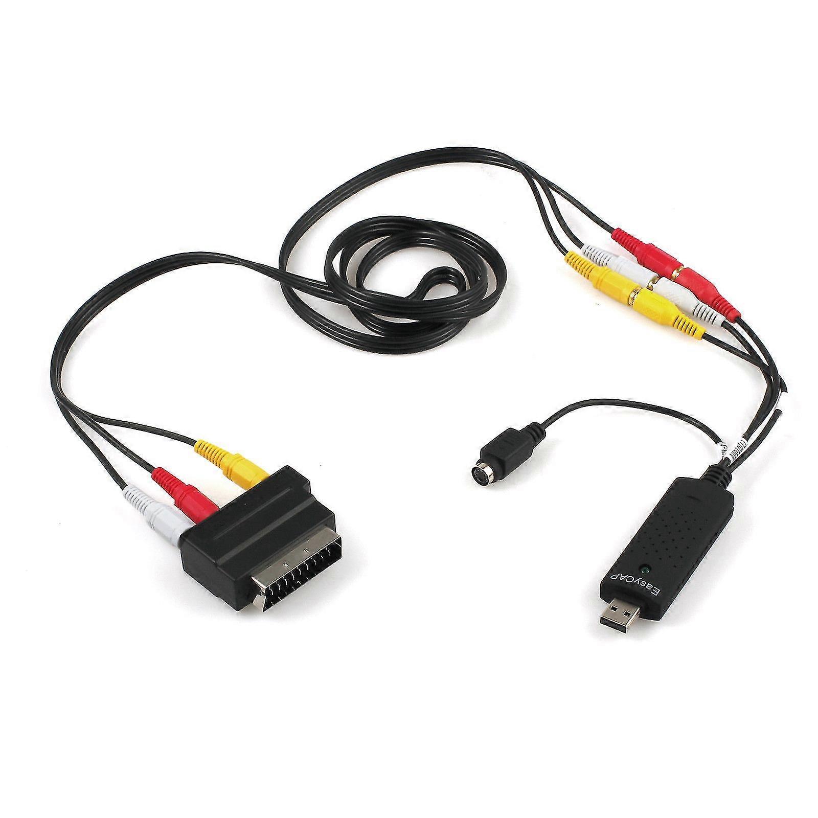 Usb2.0-vhs-zu-dvd-konverter, Audio-video-capture-kit, Scart-cinch-kabel Für Win10