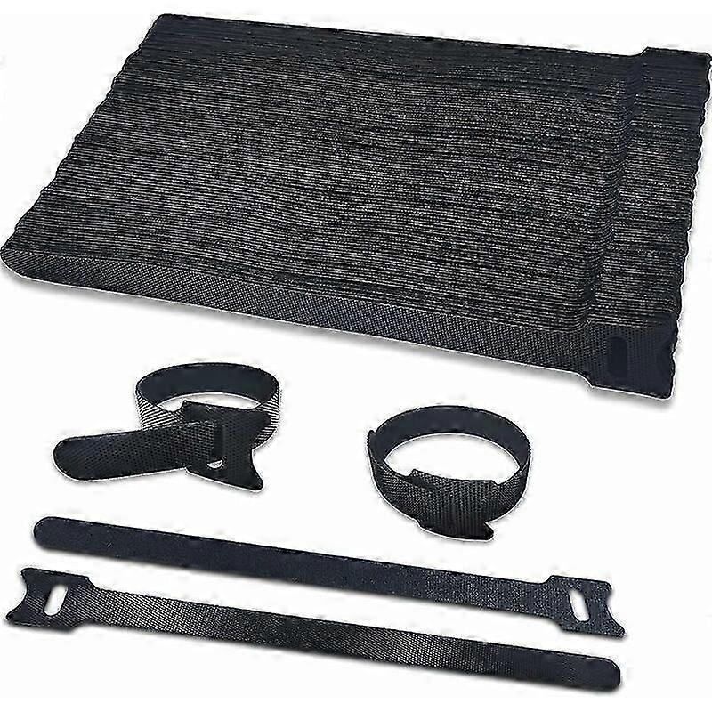 Kabelbinder, 100 Stück, Kratzfestes Kabelbinderband, 200 Mm X 12 Mm, Wiederverwendbares Kabelmanagementband, Einfach Zu Schneiden, Um Alle Kabel Aufzubewahren Und Zu Organisieren, 12 Mm Breit, Nicht