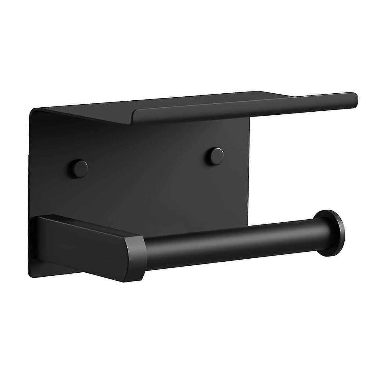 Toilettenpapierhalter Mit Telefonablage, Zum Kleben Oder Schrauben An Der Wand Befestigter Toilettenpapierrollenhalter, Badezimmer