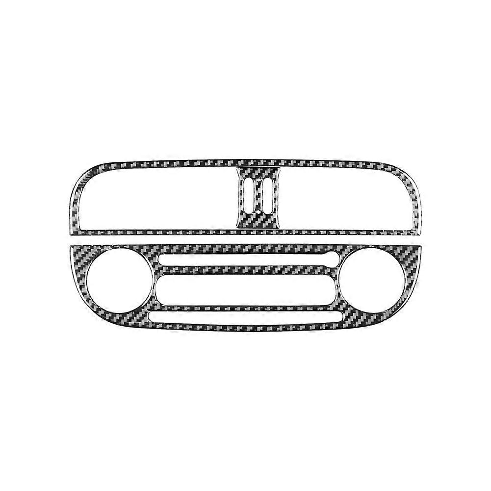 Für 2012-2015 Soft Carbon Fiber Car Center Control Abdeckung Radio Cd Trim Aufkleber Innen Zubehör